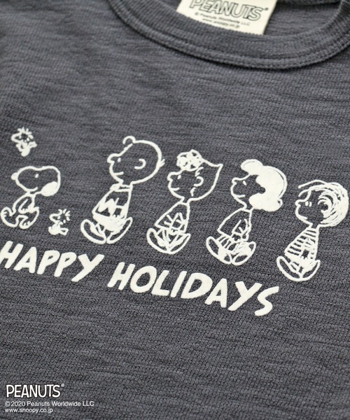 PEANUTS(ピーナッツ)の「SNOOPY/スヌーピー デコボコ天竺プリントTシャツ(Tシャツ/カットソー・キッズ・チャコールグレー/ライトベージュ・110cm/100cm/120cm/130cm/140cm/90㎝/150cm/160cm/90cm)」の8枚目の写真