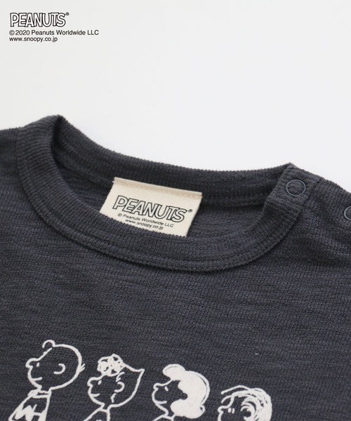 PEANUTS(ピーナッツ)の「SNOOPY/スヌーピー デコボコ天竺プリントTシャツ(Tシャツ/カットソー・キッズ・チャコールグレー/ライトベージュ・110cm/100cm/120cm/130cm/140cm/90㎝/150cm/160cm/90cm)」の9枚目の写真