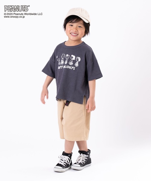 PEANUTS(ピーナッツ)の「SNOOPY/スヌーピー デコボコ天竺プリントTシャツ(Tシャツ/カットソー・キッズ・チャコールグレー/ライトベージュ・110cm/100cm/120cm/130cm/140cm/90㎝/150cm/160cm/90cm)」の12枚目の写真
