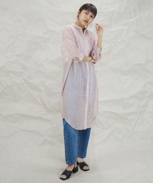 バンドカラーシャツワンピース シャツワンピース Nicole White ニコルホワイト のファッション通販 Zozotown