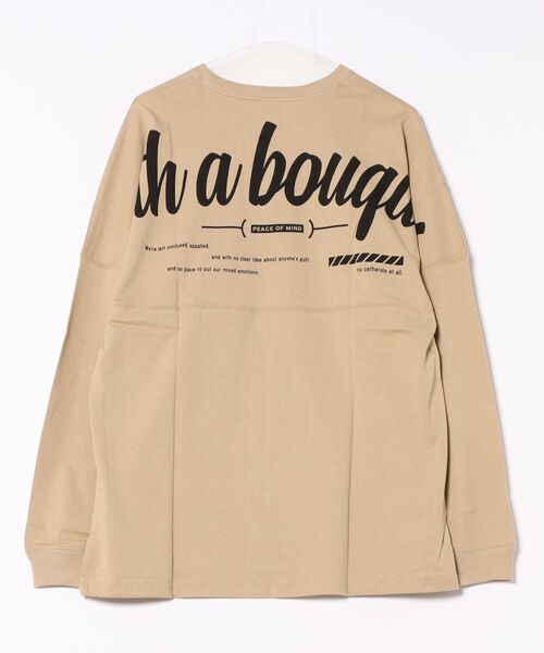 TRAP/U (トラップユー)の「《TRAP/U》バックプリント長袖ドルマンTシャツ(Tシャツ/カットソー・レディース・ブラック/ホワイト/ベージュ・MEDIUM/LARGE)」の8枚目の写真