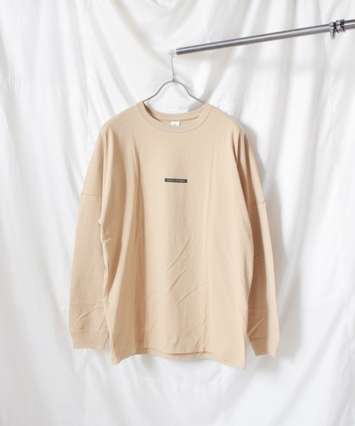 TRAP/U (トラップユー)の「《TRAP/U》バックプリント長袖ドルマンTシャツ(Tシャツ/カットソー・レディース・ブラック/ホワイト/ベージュ・MEDIUM/LARGE)」の1枚目の写真