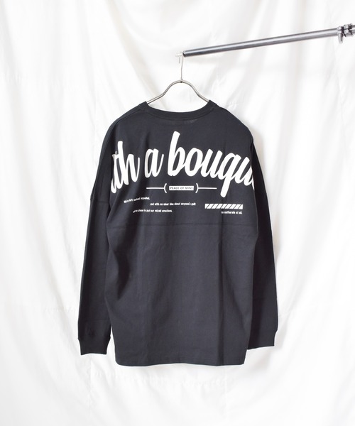 TRAP/U (トラップユー)の「《TRAP/U》バックプリント長袖ドルマンTシャツ(Tシャツ/カットソー・レディース・ブラック/ホワイト/ベージュ・MEDIUM/LARGE)」の7枚目の写真