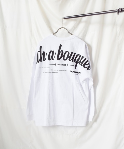 TRAP/U (トラップユー)の「《TRAP/U》バックプリント長袖ドルマンTシャツ(Tシャツ/カットソー・レディース・ブラック/ホワイト/ベージュ・MEDIUM/LARGE)」の6枚目の写真