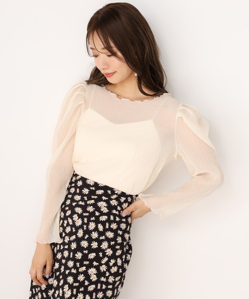 one after another NICE CLAUP(ワンアフターアナザーナイスクラップ)の「うしろレースアップチューリップスカート(スカート・レディース・アイボリー/ブラック系その他/モカ/グリーン系その他/ベージュ系その他/ブラウン系その他/チェック・FREE)」の15枚目の写真