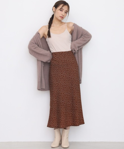 one after another NICE CLAUP(ワンアフターアナザーナイスクラップ)の「うしろレースアップチューリップスカート(スカート・レディース・アイボリー/ブラック系その他/モカ/グリーン系その他/ベージュ系その他/ブラウン系その他/チェック・FREE)」の19枚目の写真