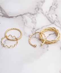 tocco closet | 【ZOZO限定】４種デザインゴールドリングセット(リング)