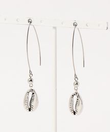 【Flamingoroom】シェルシルバーフックピアス