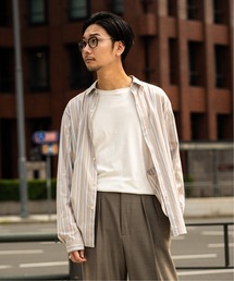 EDIFICE | ストライプ バルーンシャツ(シャツ/ブラウス)