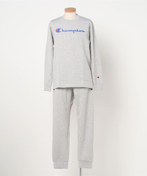 Champion チャンピオン の Champion メンズルームウェア セットアップ 長袖長パンツ ルームウェア パジャマ Wear