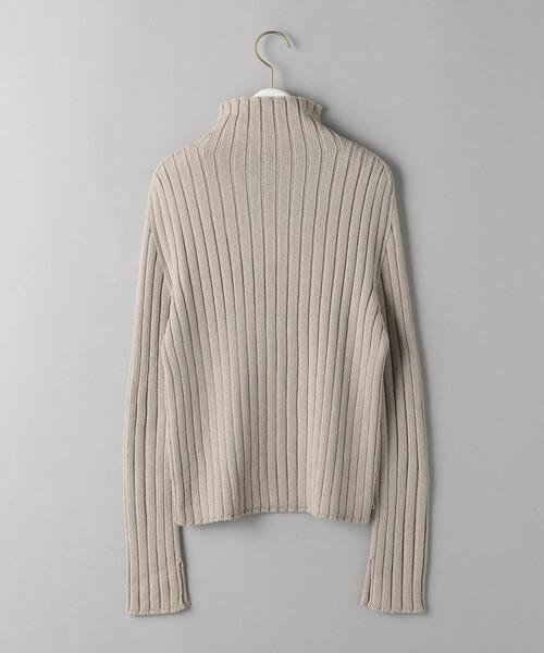 BEAUTY&YOUTH UNITED ARROWS（ビューティーアンドユースユナイテッドアローズ）の「BY リブスリットスリーブハイネックニットプルオーバー -ウォッシャブル-（ニット/セーター・レディース・ベージュ/オリーブ/オフホワイト/ブラック・FREE）」の19枚目の写真