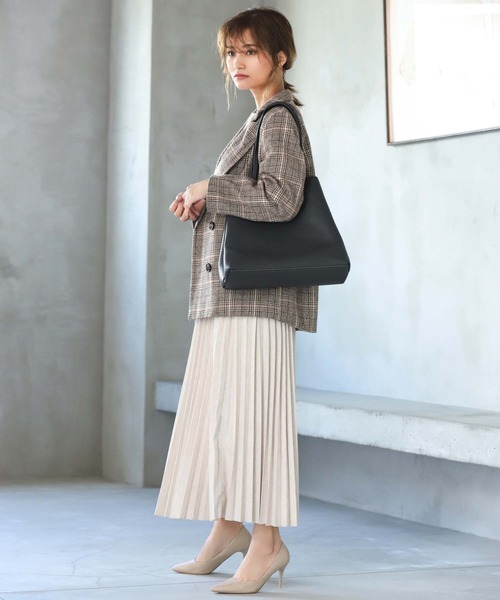 Edit Sheen（エディットシーン）の「ショルダー2wayA4トート（トートバッグ・レディース・ブラック/モカ・FREE）」の13枚目の写真