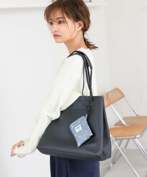 Edit Sheen（エディットシーン）の「ショルダー2wayA4トート（トートバッグ・レディース・ブラック/モカ・FREE）」の15枚目の写真