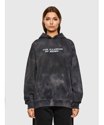 DIESEL タイダイパーカー Lサイズ DIESEL ディーゼル Lサイズ タイダイプルオーバーパーカー