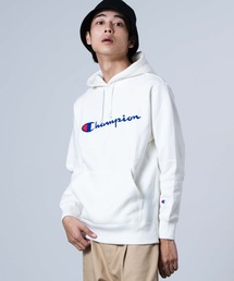 WEGO/Champion 起毛ロゴプルパーカー