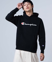 WEGO/Champion 起毛ロゴプルパーカー