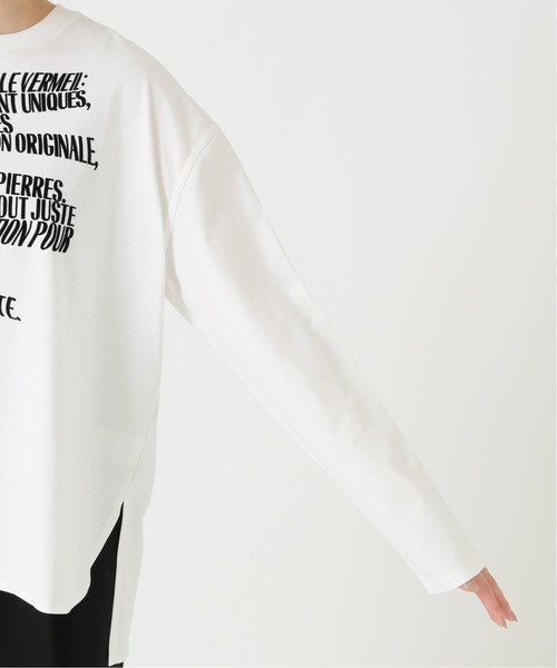 特別価格 VERMEIL par iena（ヴェルメイユパーイエナ）の「フロッキー Tシャツ(長袖/七分)