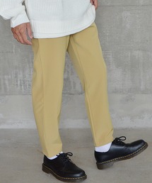 シェフパンツ/カーゴパンツ 裏起毛あったかパンツ テーパードスラックス