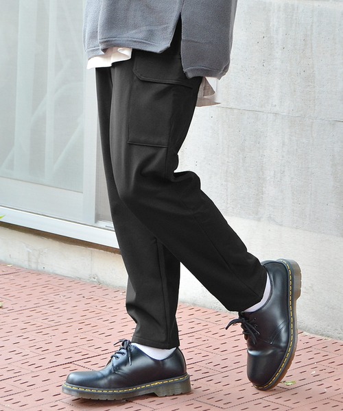 MinoriTY（マイノリティ）の「シェフパンツ/カーゴパンツ 裏起毛あったかパンツ テーパードスラックス（チノパンツ・メンズ・ブラック/ベージュ/カーキ/ネイビー/グレー系その他/ベージュ系その他/グリーン系その他/ブルー系その他/ブラック系その他/チャコール・M/L/XL）」の3枚目の写真