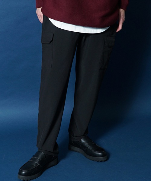 MinoriTY（マイノリティ）の「シェフパンツ/カーゴパンツ 裏起毛あったかパンツ テーパードスラックス（チノパンツ・メンズ・ブラック/ベージュ/カーキ/ネイビー/グレー系その他/ベージュ系その他/グリーン系その他/ブルー系その他/ブラック系その他/チャコール・M/L/XL）」の20枚目の写真