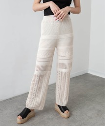 RASVOA | 【WEB限定】クロシェストレートパンツ(その他パンツ)