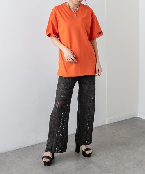 RASVOA（ラスボア）の「【WEB限定】クロシェストレートパンツ（その他パンツ・レディース・アイボリー/ブラック・FREE）」の14枚目の写真