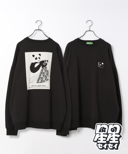 RAGEBLUE（レイジブルー）の「【星星（セイセイ）】コラボ裏毛スウェットクルー/933447（スウェット・メンズ・ホワイト/オフホワイト/ブラック/ベージュ系その他2/グリーン/レッド・LARGE/MEDIUM/SMALL）」の3枚目の写真