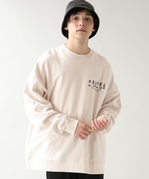 RAGEBLUE（レイジブルー）の「【星星（セイセイ）】コラボ裏毛スウェットクルー/933447（スウェット・メンズ・ホワイト/オフホワイト/ブラック/ベージュ系その他2/グリーン/レッド・LARGE/MEDIUM/SMALL）」の9枚目の写真