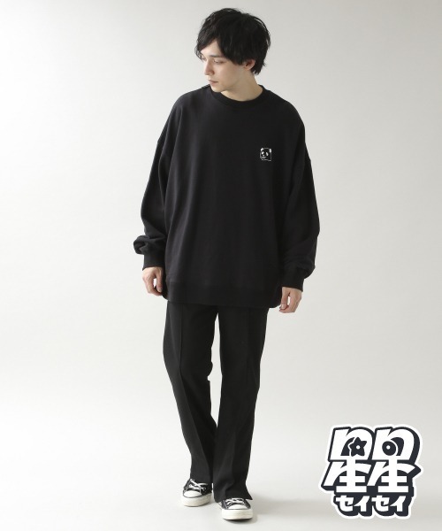 RAGEBLUE（レイジブルー）の「【星星（セイセイ）】コラボ裏毛スウェットクルー/933447（スウェット・メンズ・ホワイト/オフホワイト/ブラック/ベージュ系その他2/グリーン/レッド・LARGE/MEDIUM/SMALL）」の11枚目の写真