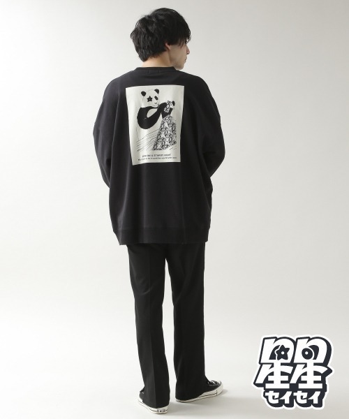 RAGEBLUE（レイジブルー）の「【星星（セイセイ）】コラボ裏毛スウェットクルー/933447（スウェット・メンズ・ホワイト/オフホワイト/ブラック/ベージュ系その他2/グリーン/レッド・LARGE/MEDIUM/SMALL）」の12枚目の写真