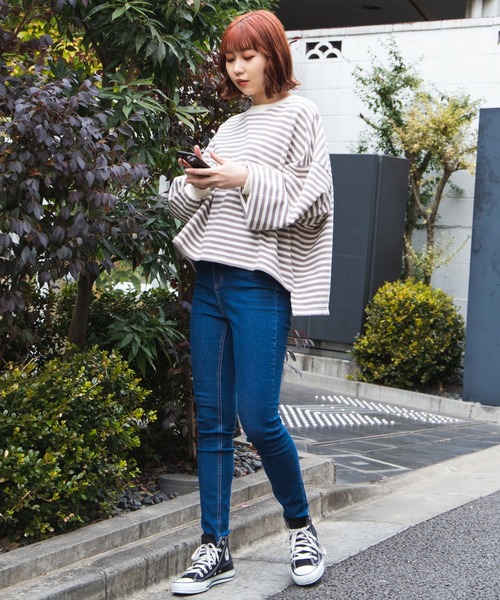 WEGO（ウィゴー）の「WEGO/【XS～Lサイズ】ハイウエストスキニーパンツ（デニムパンツ・レディース・インディゴブルー/ブラック/ダークインディゴブルー/ブラック系その他・MEDIUM/LARGE/SMALL/MEDIUM/TALL/X-SMALL）」の19枚目の写真