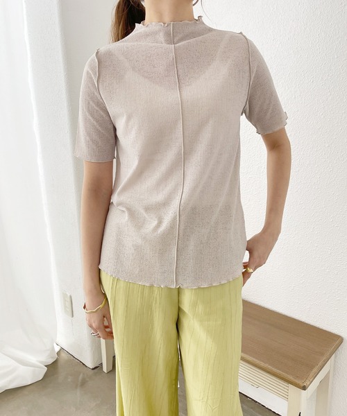 Shelly island（シェリーアイランド）の「メローシアートップス（Tシャツ/カットソー・レディース・ホワイト/ライトブルー/ブラック・FREE）」の10枚目の写真