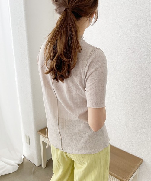 Shelly island（シェリーアイランド）の「メローシアートップス（Tシャツ/カットソー・レディース・ホワイト/ライトブルー/ブラック・FREE）」の12枚目の写真