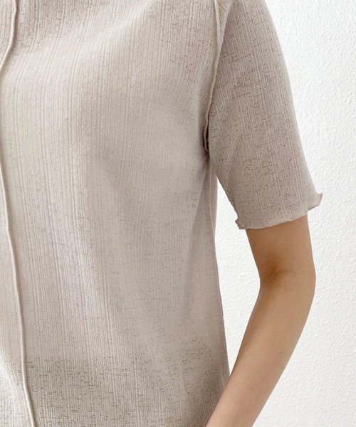 Shelly island（シェリーアイランド）の「メローシアートップス（Tシャツ/カットソー・レディース・ホワイト/ライトブルー/ブラック・FREE）」の14枚目の写真