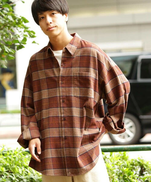 FREAK'S STORE（フリークスストア）の「長袖シャツ（シャツ/ブラウス・メンズ・ブラウン・MEDIUM）」の9枚目の写真