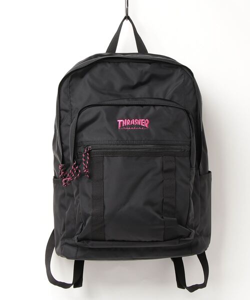 THRASHER（スラッシャー）の「THRASHER/スラッシャー　ナイロン420D カラーロゴ バックパック（バックパック/リュック・メンズ・ブラック系その他4/ブラック系その他2/ブラック系その他/ブラック系その他3・FREE）」の2枚目の写真