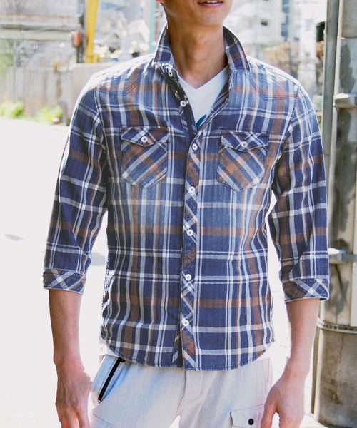 HIDEAWAYS NICOLE（ハイダウェイニコル）の「アラカルトパターンデニムシャツ（シャツ/ブラウス・メンズ・その他1/その他3/その他2・X-LARGE/MEDIUM/LARGE）」の3枚目の写真