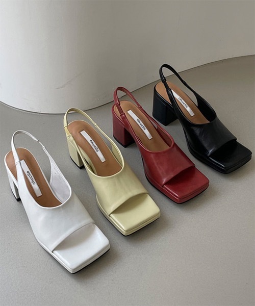 chuclla（チュクラ）の「Square-toe strap sandal chs137（サンダル・レディース・ホワイト/ブラック/イエロー・38/37/40/36/39）」の5枚目の写真