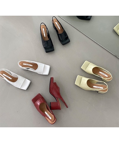 chuclla（チュクラ）の「Square-toe strap sandal chs137（サンダル・レディース・ホワイト/ブラック/イエロー・38/37/40/36/39）」の6枚目の写真