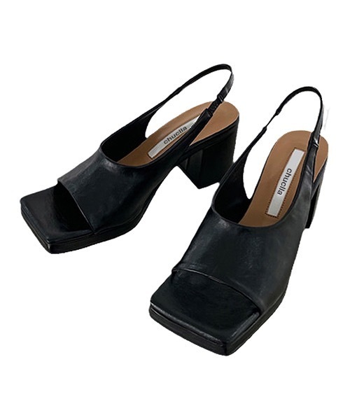 chuclla（チュクラ）の「Square-toe strap sandal chs137（サンダル・レディース・ホワイト/ブラック/イエロー・38/37/40/36/39）」の7枚目の写真