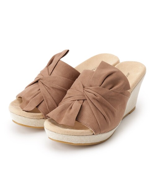 DRESKIP（ドレスキップ）の「◆ねじりリボンまが～るサンダル（サンダル・レディース・ブラック/グリーン/ブラウン系/ベージュ系・35/45/25）」の9枚目の写真