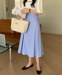 ABITOKYO | ギンガムチェックハイウエストフレアスカート(スカート)