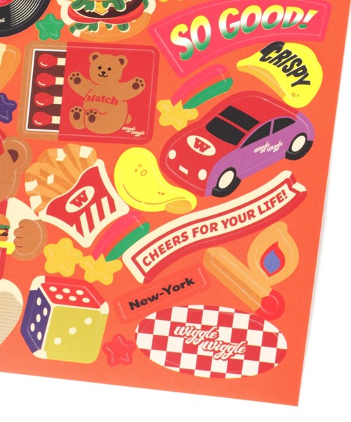 WIGGLE WIGGLE（ウィグルウィグル）の「WIGGLE WIGGLE／リムーバブルステッカー Take-Out 2951369（ステーショナリー・レディース・レッド・0）」の4枚目の写真