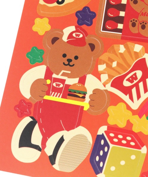 WIGGLE WIGGLE（ウィグルウィグル）の「WIGGLE WIGGLE／リムーバブルステッカー Take-Out 2951369（ステーショナリー・レディース・レッド・0）」の3枚目の写真