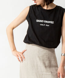 ドライ天竺ノースリーブロゴTシャツ