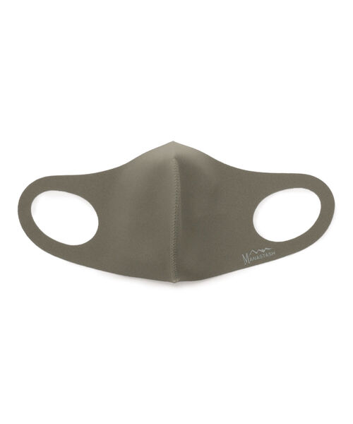 MANASTASH（マナスタッシュ）の「MANASTASH/マナスタッシュ　REFLECTION LOGO FACE　マスク（マスク・レディース・ブラック/グレー/ベージュ/セージグリーン・MEDIUM/LARGE）」の4枚目の写真