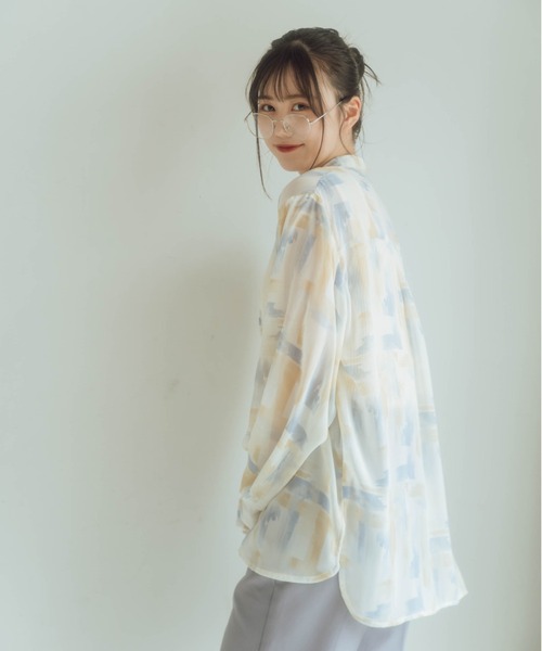 nemne store（ネンネストア）の「木漏れ日に光るシアードレスシャツ（シャツ/ブラウス・レディース・ホワイト/ライトブルー/イエロー/ブルー/ライトグリーン/アイボリー/モカ/その他1・フリー）」の16枚目の写真