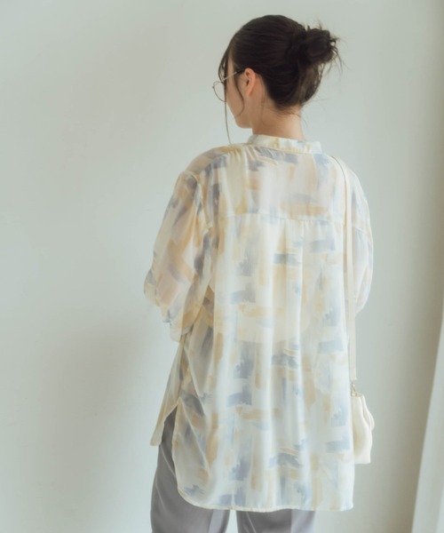 nemne store（ネンネストア）の「木漏れ日に光るシアードレスシャツ（シャツ/ブラウス・レディース・ホワイト/ライトブルー/イエロー/ブルー/ライトグリーン/アイボリー/モカ/その他1・フリー）」の22枚目の写真