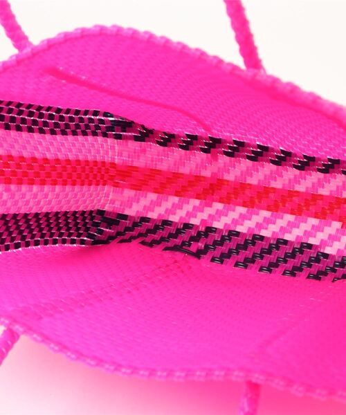 レトラ メルカドバッグ ピンク×ブロンズ かごバッグ メキシコ レトラ メルカドバッグ ピンク×ブロンズ かごバッグ メキシコ