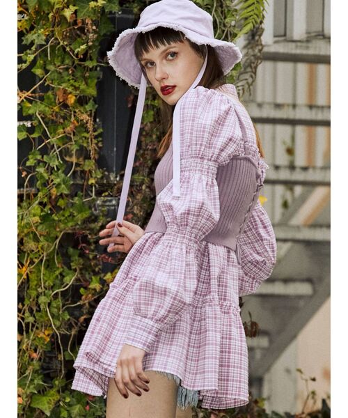 jouetie（ジュエティ）の「フリンジバケットハット（ハット・レディース・ブラック/その他1・FREE）」の16枚目の写真